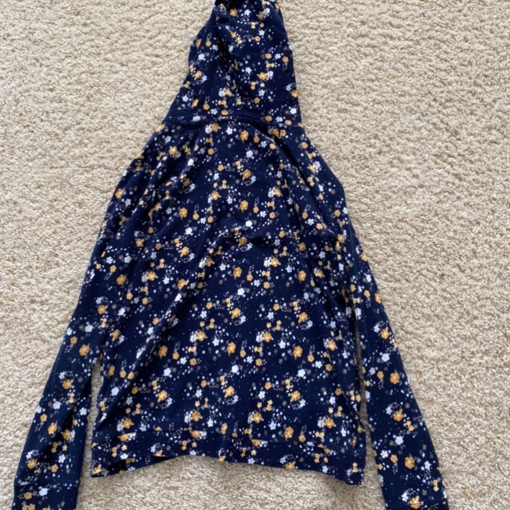 Rumi + Ryder girls large floral ruched hoodie - Picture 2 of 5